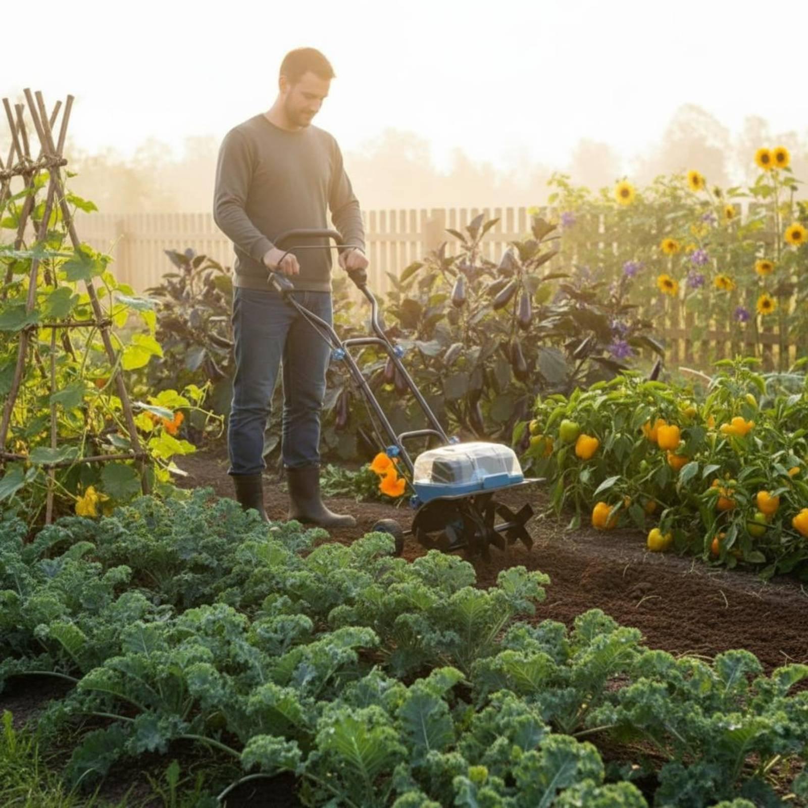 Farming Farmer - 40V 다기능 무선 경운기, 농부, 정원사,