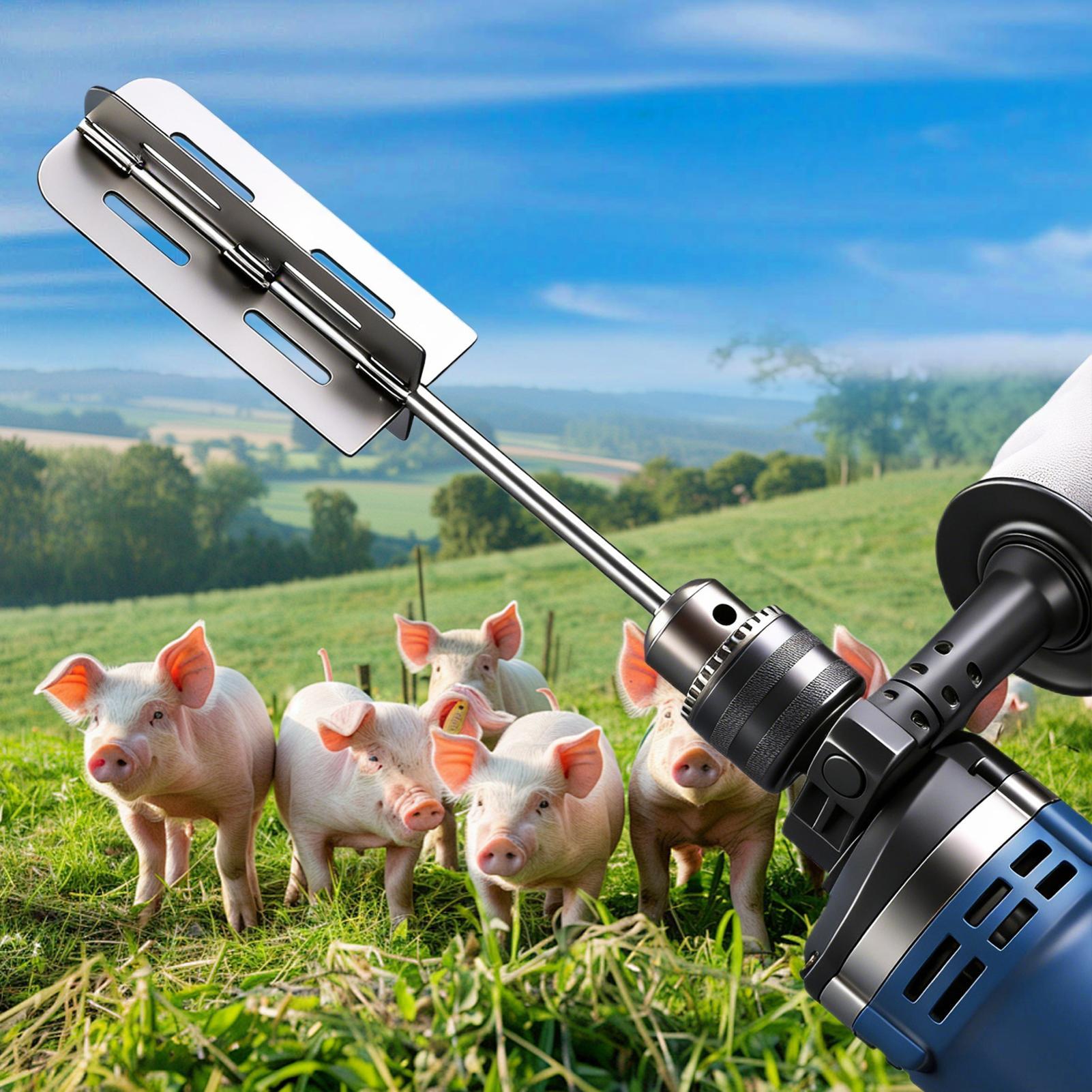 돼지 털 제거 도구 스테인리스 스틸 파워 드릴 면도 부 - Farming Farmer 리뷰 및 가격